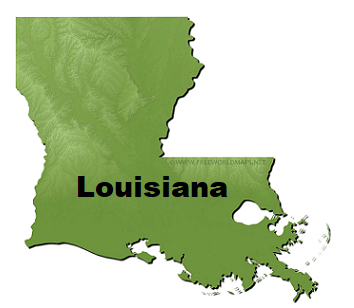 Map of Louisiana 